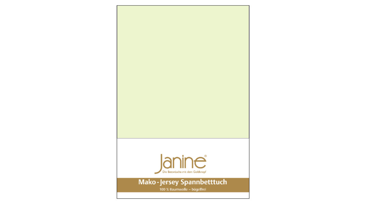 Spannbettlaken Janine aus Stoff in Hellgrün Janine® Spannbettlaken Limone – ca. 150 x 200 cm