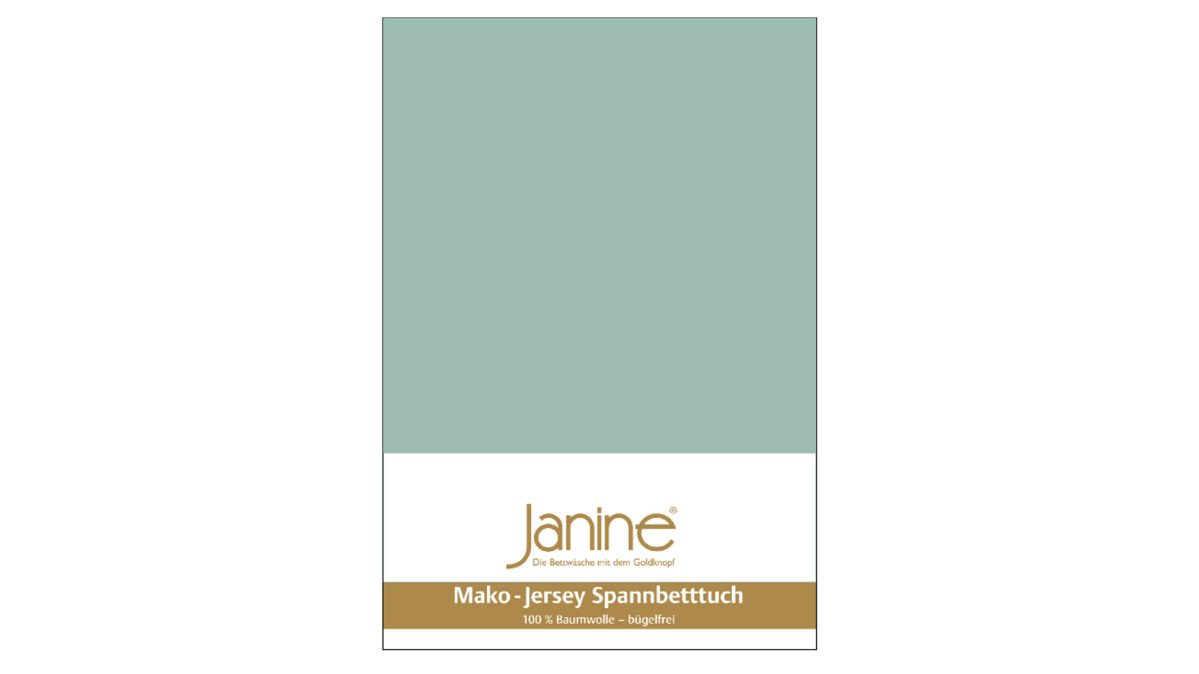 Spannbettlaken Janine aus Stoff in Fichte Janine® Spannbettlaken Rauchgrün - ca. 200 x 200 cm