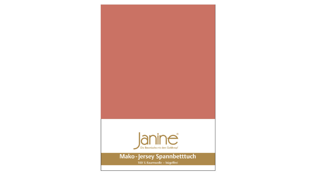Spannbettlaken Janine® aus Stoff in Hellrot Janine® Spannbettlaken Siena - ca. 150 x 200 cm