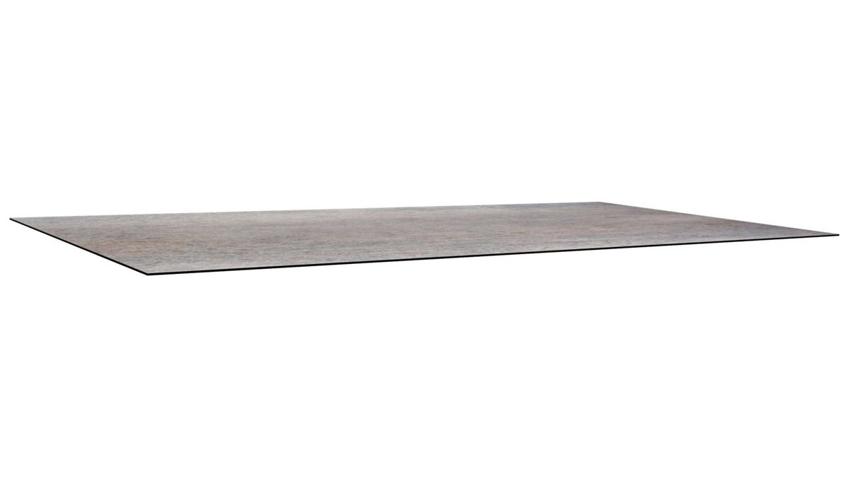 Gartentisch Stern® aus Karton / Papier / Pappe in Grau STERN® Tisch-System Silverstar - Tischplatte rauchfarbenes Laminat - ca. 220 x 100 cm