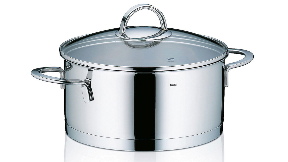 Bräter Kela | keck & lang aus Metall in Edelstahl Bräter Cailin Edelstahl & Klarglas - Durchmesser ca. 20 cm