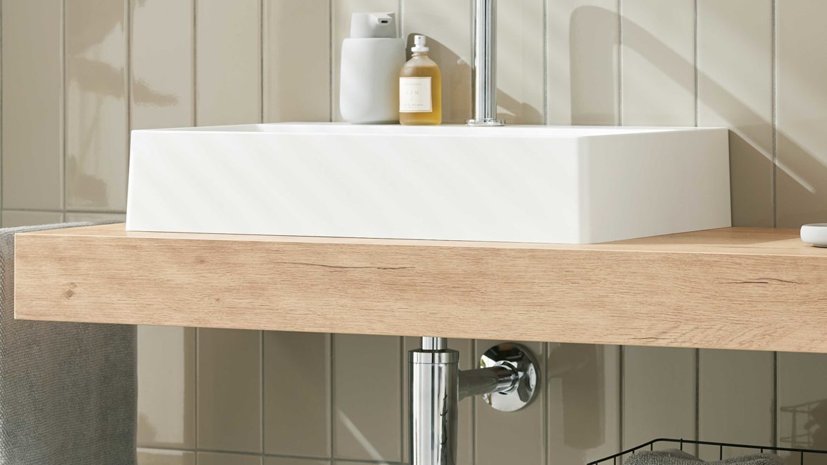 Waschtisch / Waschbecken Interliving aus Kunstharz in Weiß Interliving Bad Serie 7490 – Waschtisch mattweißes Duratek® - ca. 60 x 40 cm