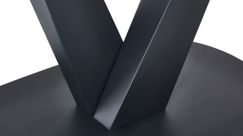 Auszugtisch Akante aus Keramik in Weiß AKANTE Esstisch Serie Bellagio - Auszugtisch weiße Marmoroptik & Schwarz - ca. 160 - 240 x 100 cm