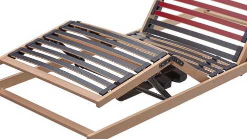 Lattenrost Interliving aus Holz in Holzfarben Interliving Lattenrost Serie 1951 mit Funksteuerung motorisch mit Funk-Fernbedienung – Liegefläche ca. 80 x 200 cm