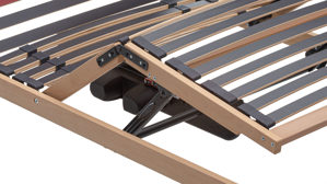 Lattenrost Interliving aus Holz in Holzfarben Interliving Lattenrost Serie 1951 mit Motorfunktionen motorisch – Liegefläche ca. 80 x 200 cm