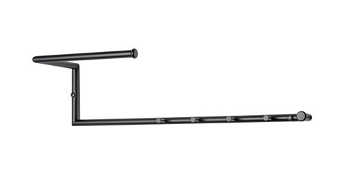 Wandgarderobe Haku aus Metall in Schwarz Wandgarderobe Schwarz - 4 Haken, ca. 70 x 18 cm
