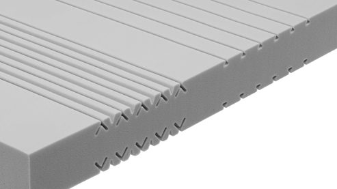 Schaumstoffmatratze Interliving aus Stoff in Weiß Interliving Matratze Medikontur 1908 offenporiger Schaum, H4 – Liegefläche ca. 90 x 200 cm