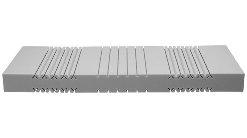 Schaumstoffmatratze Interliving aus Stoff in Weiß Interliving Matratze Medikontur 1908 offenporiger Schaum, H2 – Liegefläche ca. 90 x 200 cm