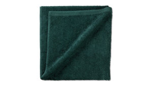 Duschhandtuch Kela | keck & lang aus Naturfaser in Dunkelgrün Handtuchserie Ladessa - Duschtuch alpengrün Baumwolle - ca. 70 x 140 cm