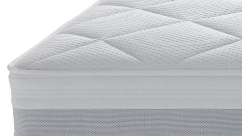 Federkernmatratze Interliving aus Stoff in Weiß Interliving Matratze Medikontur 1931 Taschenfederkern, H4 – Liegefläche ca. 160 x 200 cm