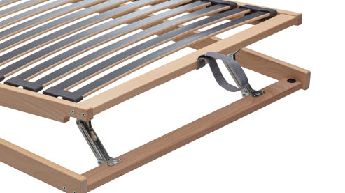 Lattenrost Interliving aus Holz in Holzfarben Interliving Lattenrost Serie 1951 mit manueller Verstellung manuelle Kopf- und Fußteilverstellung – Liegefläche ca. 80 x 200 cm