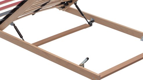 Lattenrost Interliving aus Holz in Holzfarben Interliving Lattenrost Serie1952 mit Hebehilfe manuell mit Hebehilfe – Liegefläche ca. 140 x 200 cm