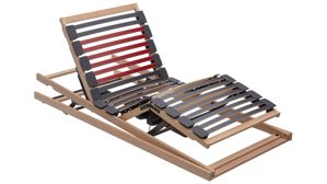 Lattenrost Interliving aus Holz in Holzfarben Interliving Lattenrost Serie 1952 mit Refluxfunktion und Funksteuerung dreifach motorisch mit Funk – Liegefläche ca. 100 x 200 cm