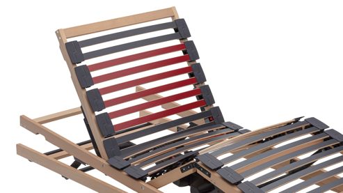 Lattenrost Interliving aus Holz in Holzfarben Interliving Lattenrost Serie 1952 mit Refluxfunktion und Funksteuerung dreifach motorisch mit Funk – Liegefläche ca. 100 x 200 cm