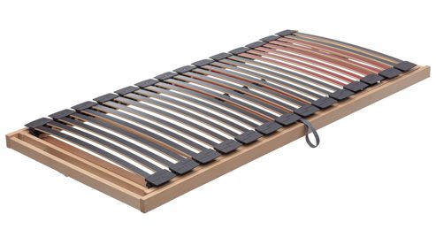 Lattenrost Interliving aus Holz in Holzfarben Interliving Lattenrost Serie 1952 mit Hebehilfe für rechte Bettseiten rechts mit Hebehilfe – Liegefläche ca. 90 x 190 cm