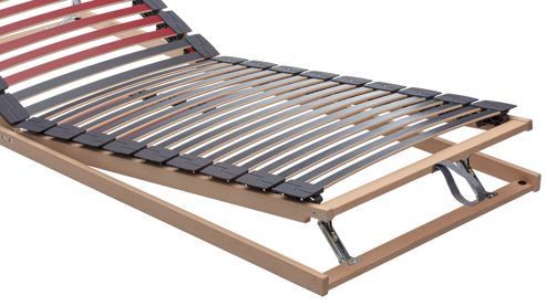 Lattenrost Interliving aus Holz in Holzfarben Interliving Lattenrost Serie 1952 mit manueller Kopf- und Fußteilverstellung manuell – Liegefläche ca. 80 x 200 cm