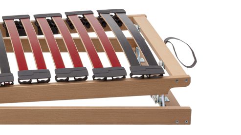 Lattenrost Interliving aus Holz in Holzfarben Interliving Lattenrost Serie 1952 manuelle Verstellung mit Refluxfunktion Reflux-Verstellung – Liegefläche ca. 90 x 190 cm