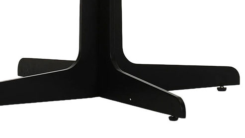 Beistelltisch Gutmann factory® aus Holz in Holzfarben Beistelltisch Normandy Mango & schwarzes Metallgestell - Durchmesser ca. 60 cm