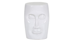 Beistelltisch Gutmann factory® aus Keramik in Weiß Beistelltisch Keramos weiße Keramik - Durchmesser ca. 33 cm