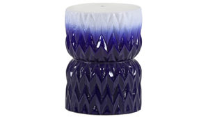 Beistelltisch Gutmann factory® aus Keramik in Dunkelblau Beistelltisch Keramos dunkelblaue Keramik - Durchmesser ca. 33 cm