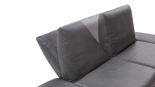 Zweisitzer Koinor aus Leder in Dunkelbraun KOINOR Polsterserie Finlay (Francis) - 2,5-Sitzer brauner Lederbezug & nickelfarben satiniert Metallkufe - Breite ca. 236 cm