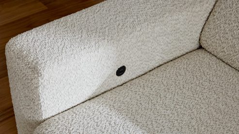 Mehrpreis Interliving aus Metall in Schwarz Interliving Sofa Serie 4420 - USB-Anschluss Schwarz