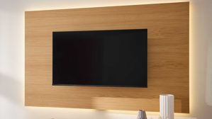 Paneel Interliving aus Holz in Holzfarben Interliving Wohnzimmer Serie 2035 - TV-Wandpaneel Eiche - ca. 200 x 122 cm