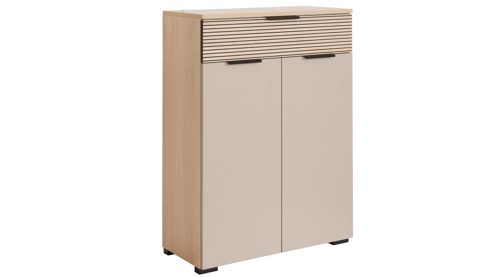 Garderoben-Set Interliving aus Holz in Grau Interliving Garderobe Serie 6015 - Garderoben-Set Steingrau & Eiche - sechsteilig