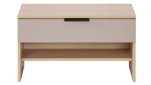 Garderoben-Set Interliving aus Holz in Hellgrau Interliving Garderobe Serie 6015 - Garderoben-Set Steingrau & Eiche - sechsteilig