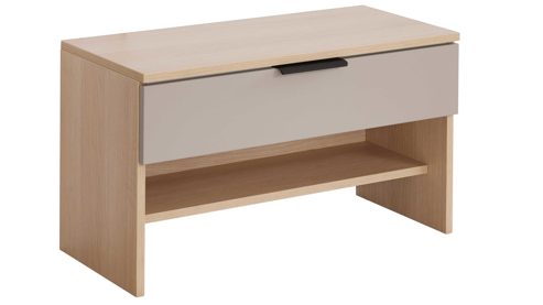 Garderoben-Set Interliving aus Holz in Grau Interliving Garderobe Serie 6015 - Garderoben-Set Steingrau & Eiche - sechsteilig
