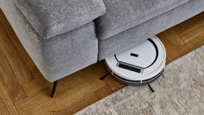 Ecksofa modulmaster aus Stoff in Grau Modulmaster MM-ZE1161 - Polsterecke graues Flachgewebe Cyber & schwarze Metallfüße - Stellfläche ca. 303 x 247 cm