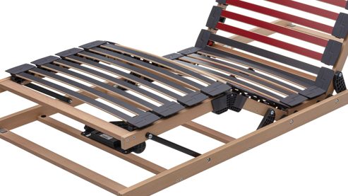 Lattenrost Interliving aus Holz in Holzfarben Interliving Lattenrost Serie 1952 - Smartrahmen mit Funk-Fernbedienung zweifach motorisch mit Funk-Fernbedienung – Liegefläche ca. 100 x 200 cm