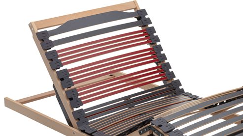 Lattenrost Interliving aus Holz in Holzfarben Interliving Lattenrost Serie 1953 mit Funksteuerung dreifach motorisch mit Funk-Fernbedienung – Liegefläche ca. 90 x 190 cm