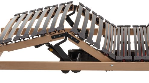 Lattenrost Interliving aus Holz in Holzfarben Interliving Lattenrost Serie 1953 mit Funksteuerung dreifach motorisch mit Funk-Fernbedienung – Liegefläche ca. 80 x 200 cm
