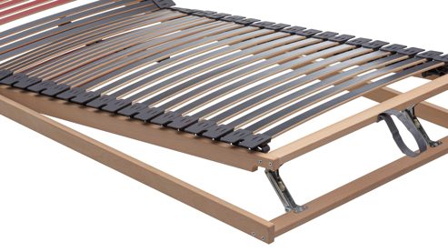 Lattenrost Interliving aus Holz in Holzfarben Interliving Lattenrost Serie 1953 mit langen Verstellzonen manuell verstellbar – Liegefläche ca. 80 x 200 cm