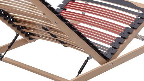 Lattenrost Interliving aus Holz in Holzfarben Interliving Lattenrost Serie 1953 manuelle Verstellung mit Hebehilfe mit Hebehilfe & manuell verstellbar – Liegefläche ca. 90 x 190 cm