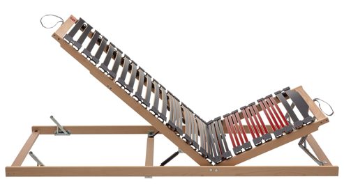 Lattenrost Interliving aus Holz in Holzfarben Interliving Lattenrost Serie 1953 manuelle Verstellung mit Hebehilfe mit Hebehilfe & manuell verstellbar – Liegefläche ca. 90 x 190 cm