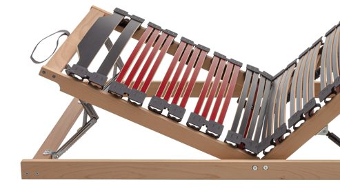 Lattenrost Interliving aus Holz in Holzfarben Interliving Lattenrost Serie 1953 manuelle Verstellung mit Hebehilfe mit Hebehilfe & manuell verstellbar – Liegefläche ca. 90 x 190 cm