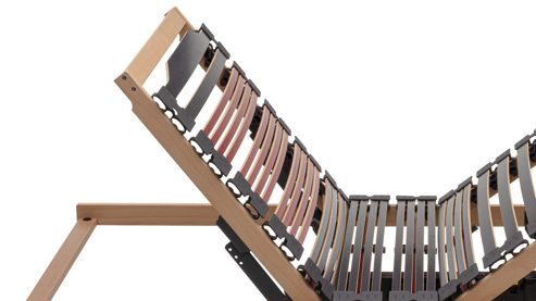 Lattenrost Interliving aus Holz in Holzfarben Interliving Lattenrost Serie 1953 mit zwei Motoren zweifach motorisch mit Handschalter – Liegefläche ca. 120 x 200 cm