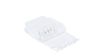 Handtuch-Set Done.® aus Stoff in Weiß done.® Handtuch-Set Provence Boheme bzw. Heimtextilien weiße Baumwolle  – zweiteilig