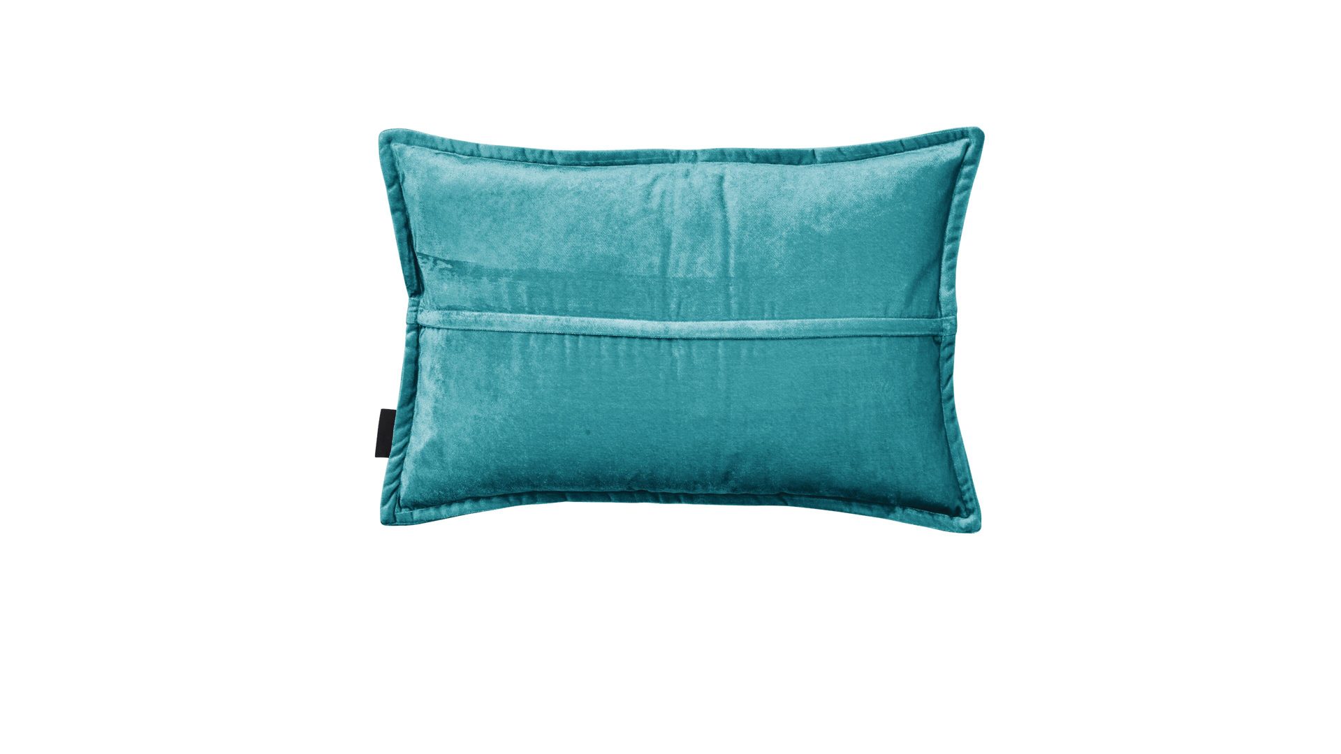 Kissenbezug /-hülle Done.® aus Stoff in Blau done.® Kissenhülle Cushion Glam aquafarbener Samt - ca. 40 x 60 cm