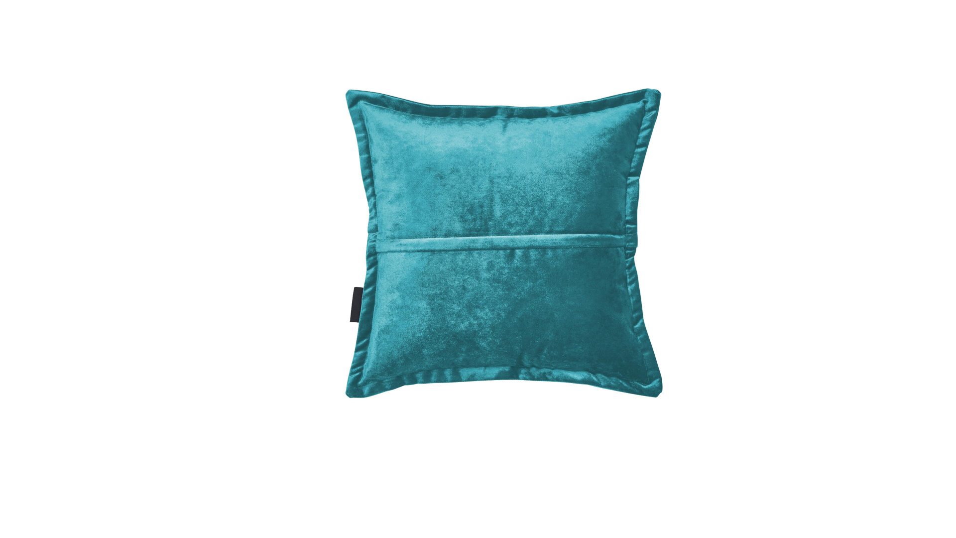 Kissenbezug /-hülle Done.® aus Stoff in Blau done.® Kissenhülle Cushion Glam aquafarbener Samt - ca. 45 x 45 cm
