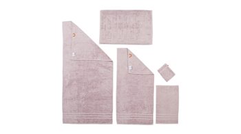 Handtuch-Set Done.® aus Stoff in Pink done.® Handtuch-Set Daily Uni altrosa Baumwolle – fünfteilig