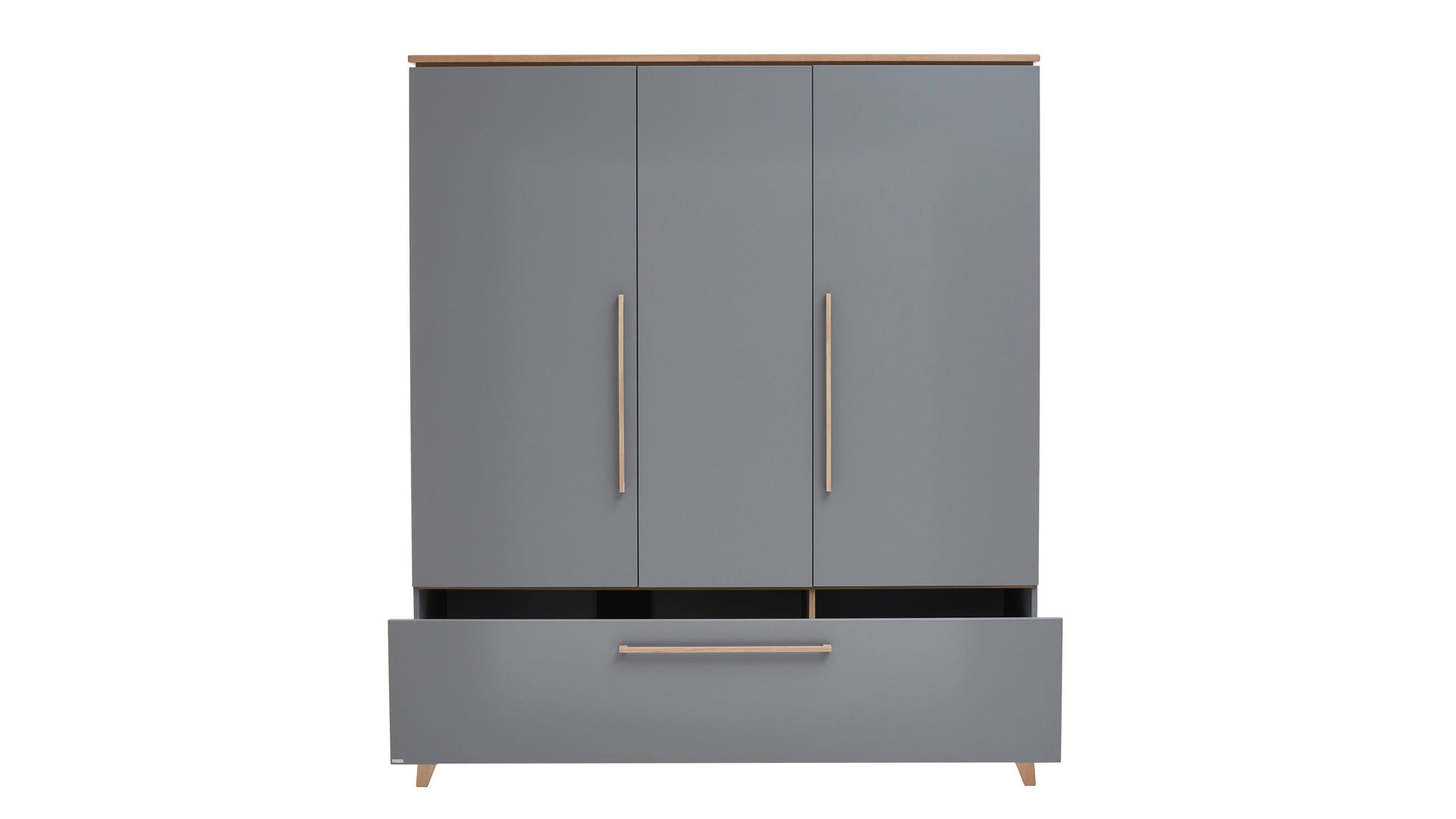 Kleiderschrank Paidi aus Holz in Grau PAIDI Kleiderschrank Sten Eiche & Schiefergrau – drei Türen, eine Schublade, Breite ca. 171 cm