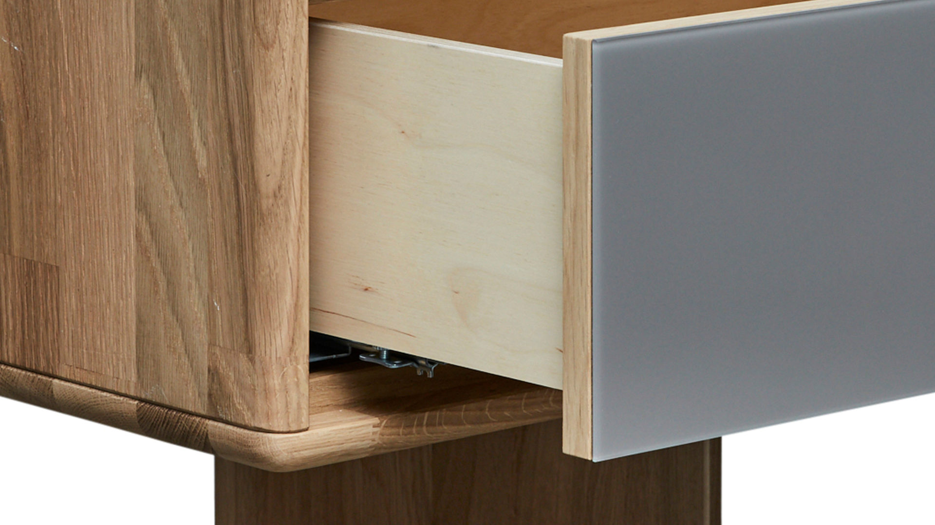 Komplettzimmer Interliving aus Holz in Holzfarben Interliving Schlafzimmer Serie 1015 – Komplettzimmer Wildeiche – vierteilig, fünftürig