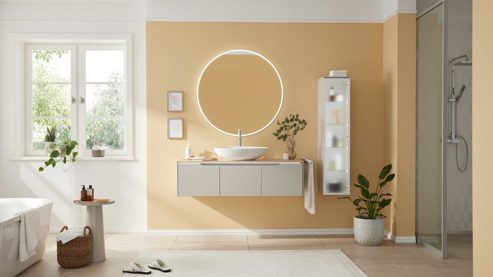 Zubehör Interliving aus Kunststoff in Chrom Interliving Bad Serie 3720 – Permanentventil verchromtes Metall