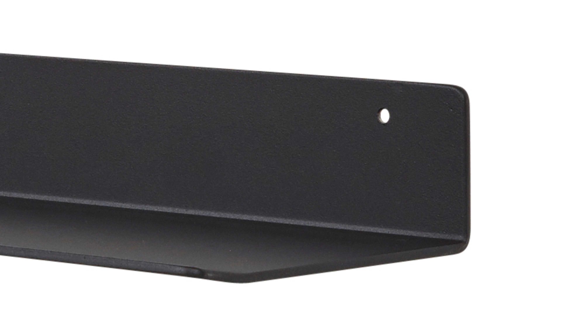 Regal Interliving aus Metall in Schwarz Interliving Garderoben Serie 6005 – Ablageboard 802 anthrazitfarbenes Metall – Länge ca. 32 cm