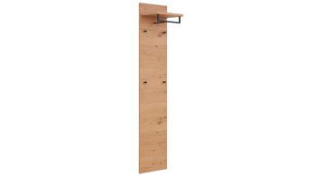 Wandgarderobe Interliving aus Holz in Holzfarben Interliving Garderoben Serie 6005 – Wandgarderobe 822 Balkeneiche – ca. 42 x 183 cm