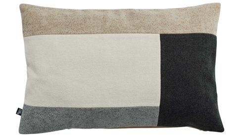 Kissenbezug /-hülle Interliving aus Stoff in Blau Interliving Kissen Serie 9127 - Kissenhülle Sand- & Blautöne - ca. 40 x 60 cm