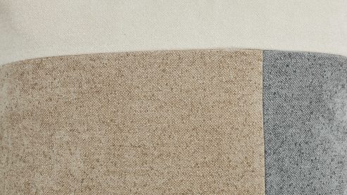 Kissenbezug /-hülle Interliving aus Stoff in Blau Interliving Kissen Serie 9127 - Kissenhülle Sand- & Blautöne - ca. 45 x 45 cm